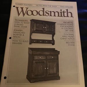 🎉5/$10🎉 Woodsmith magazine number 18 November 1981 bed side stand, note board